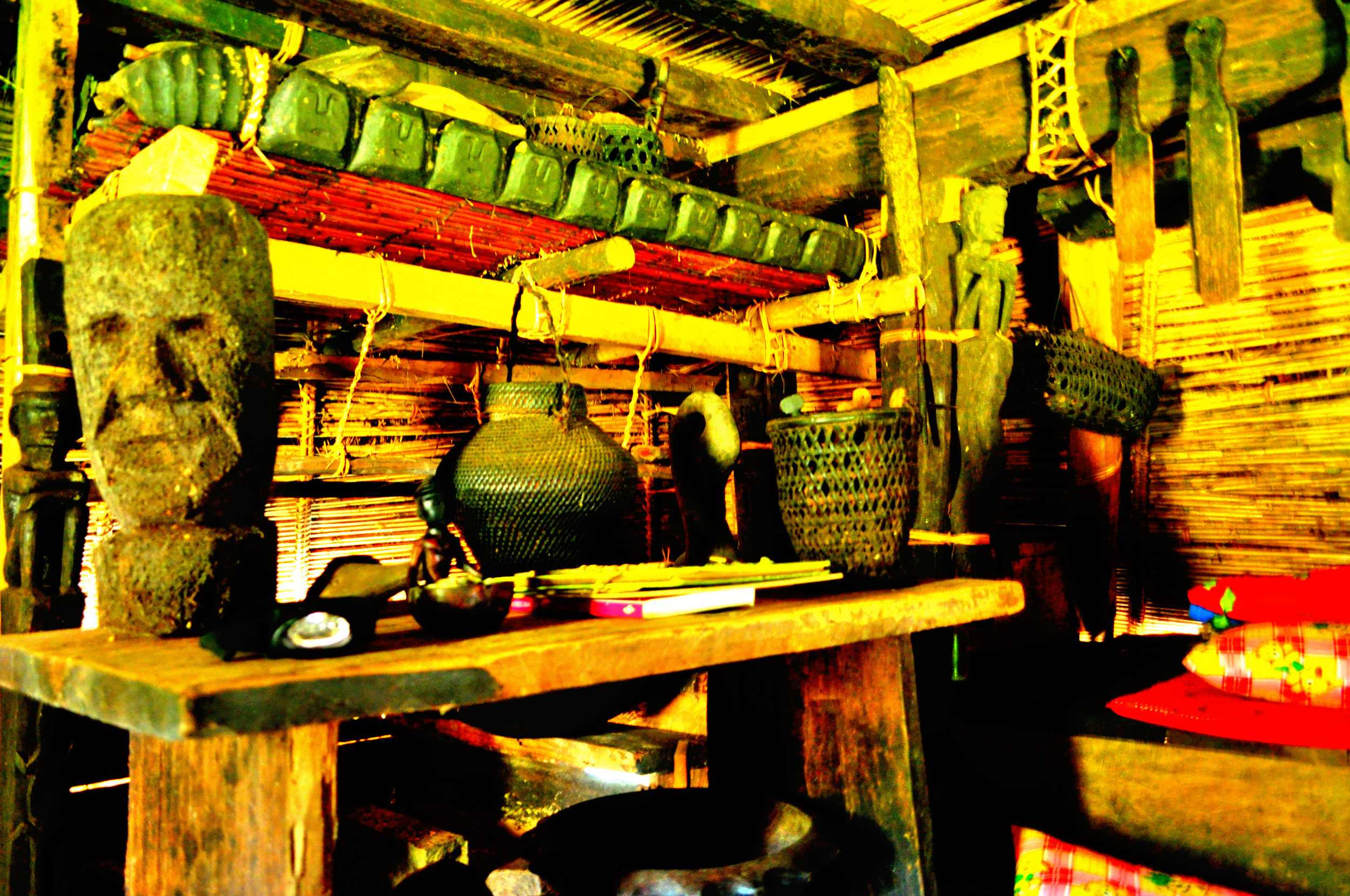 Inside an Igorot Hut