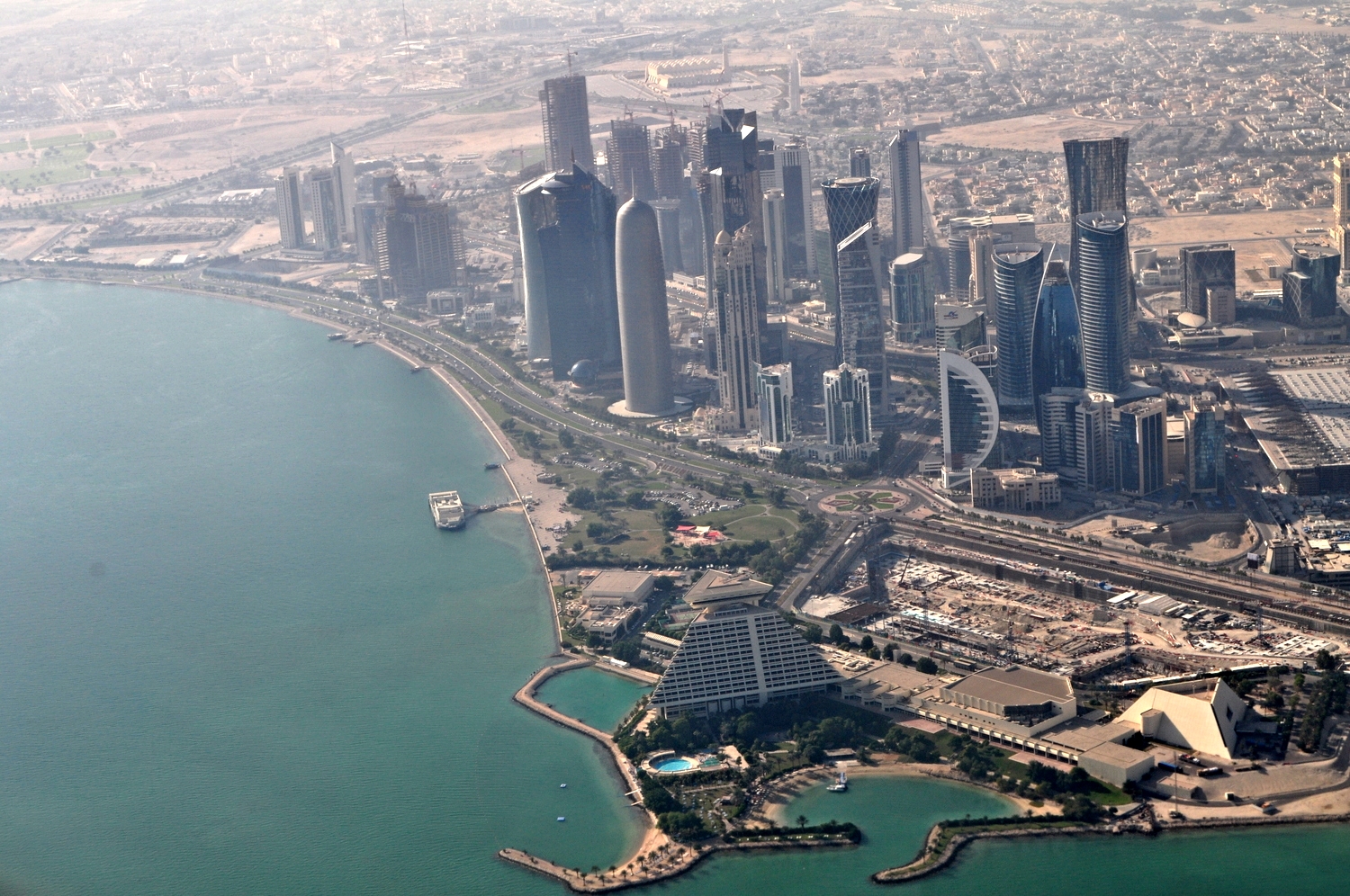 Doha from the sky