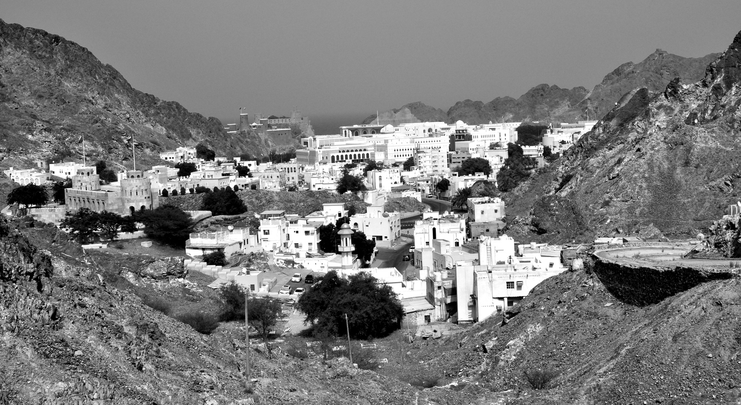 On the road to Muscat