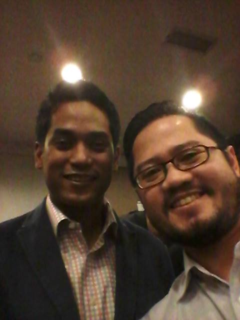 With Youth and Sports Minister Khairy Jamaluddin