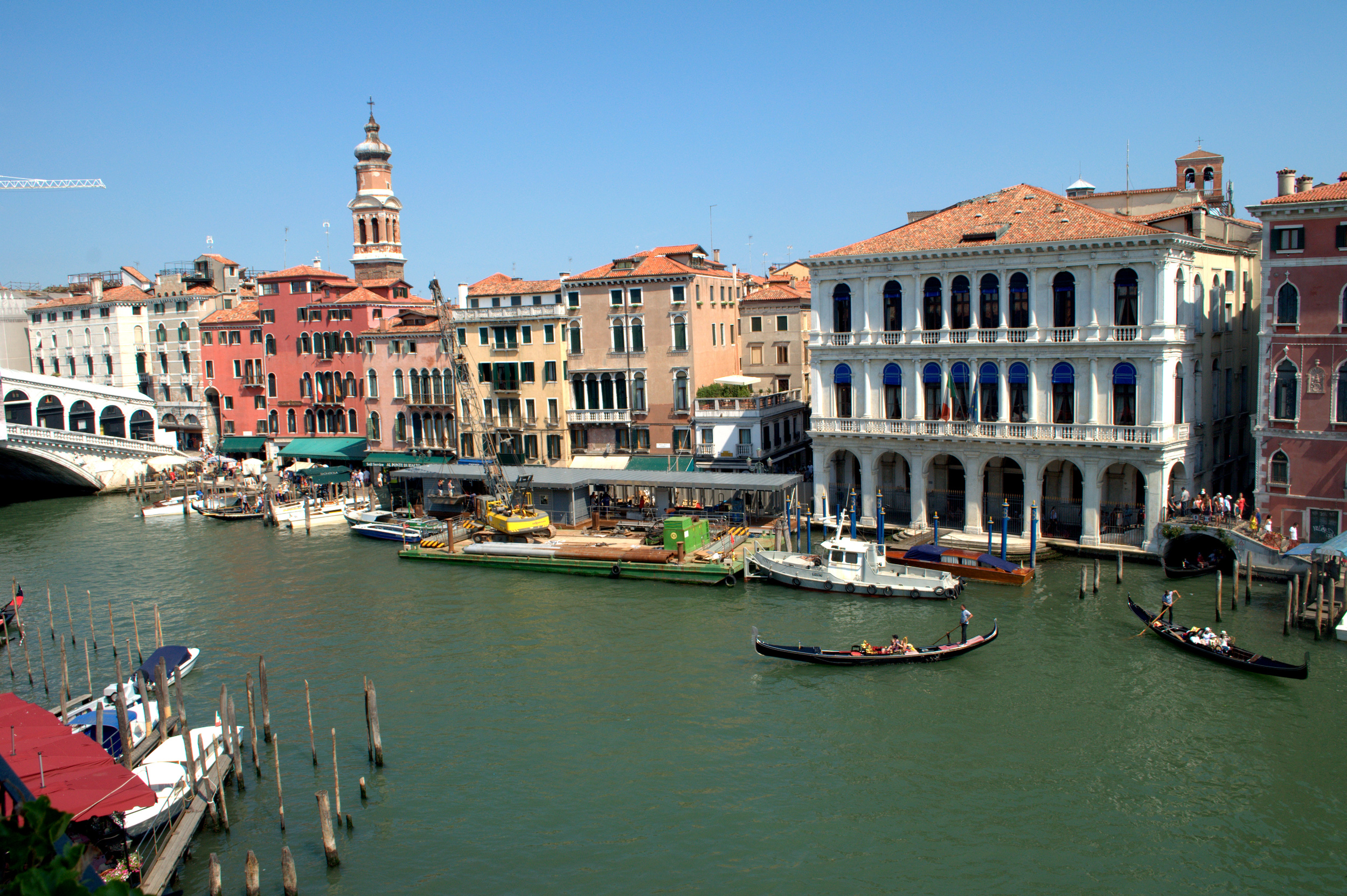 The Grand Canal is the main waterway in tourist-clogged Venice.