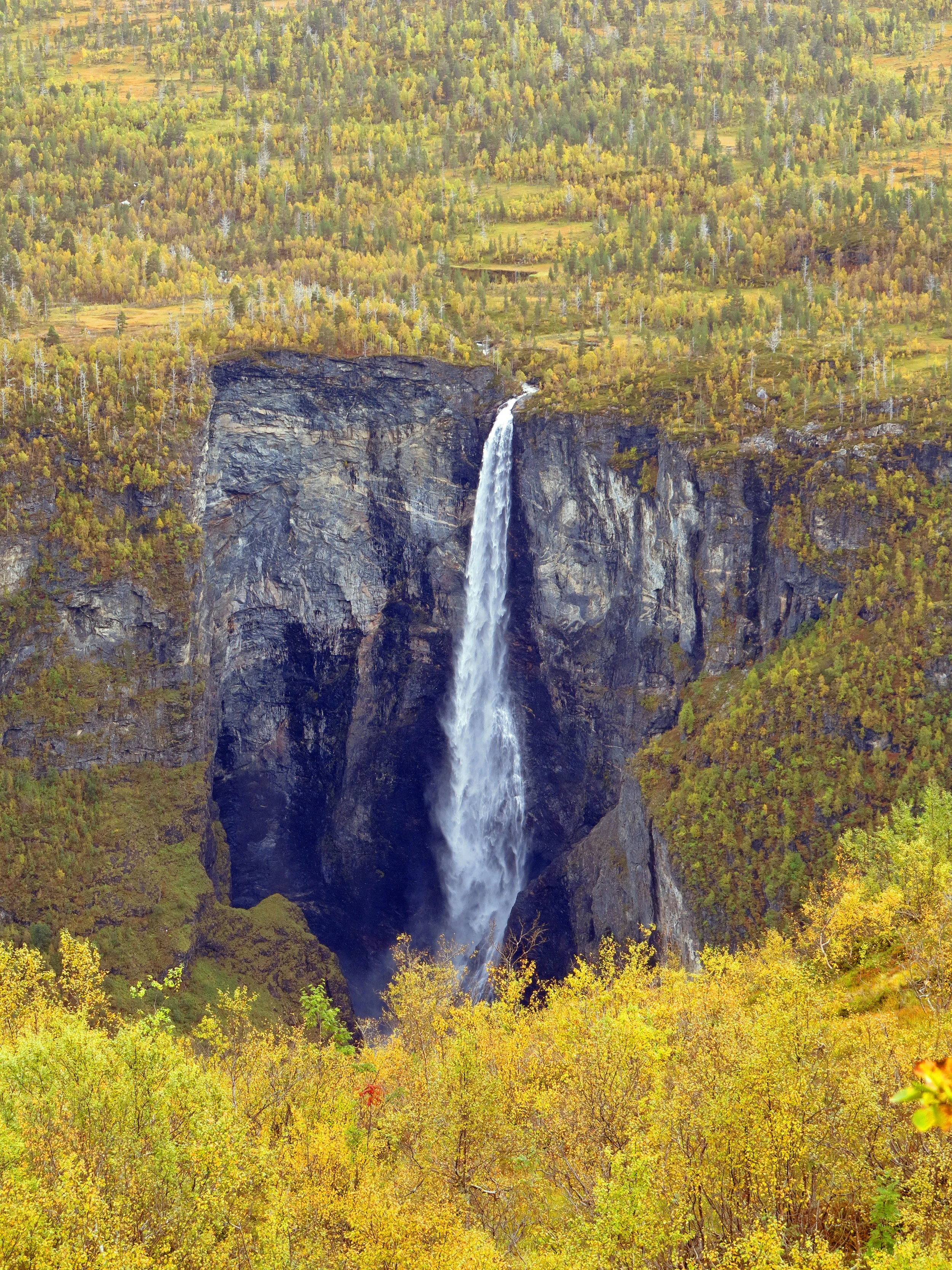 The Vettisfossen waterfall
