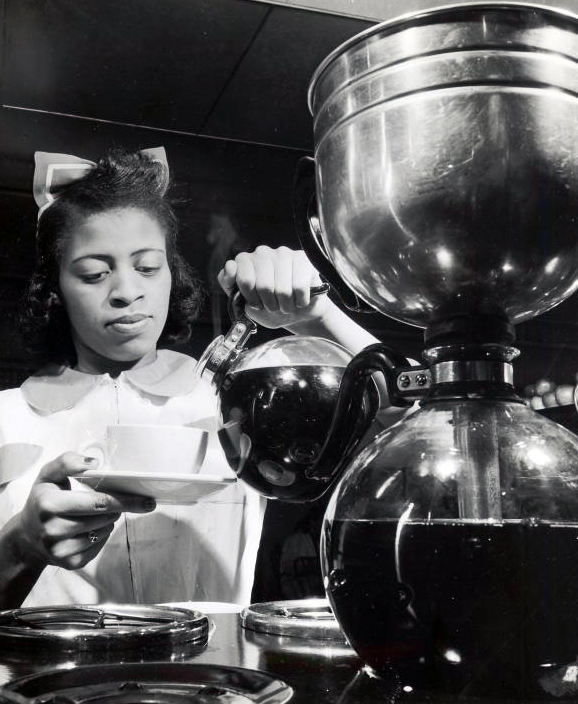 Serving Coffee circa 1935, Courtesy of The Schomburg Center for Research in Black Culture