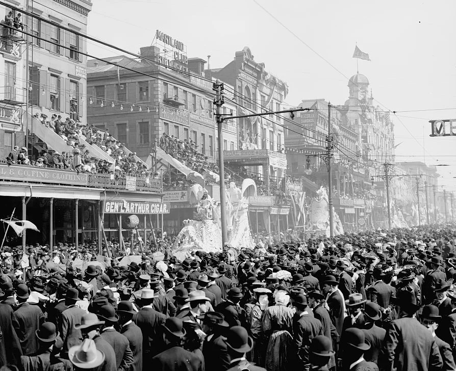 Mardi Gras Parade, New Orleans circa 1900, Courtesy of the Library of Congress