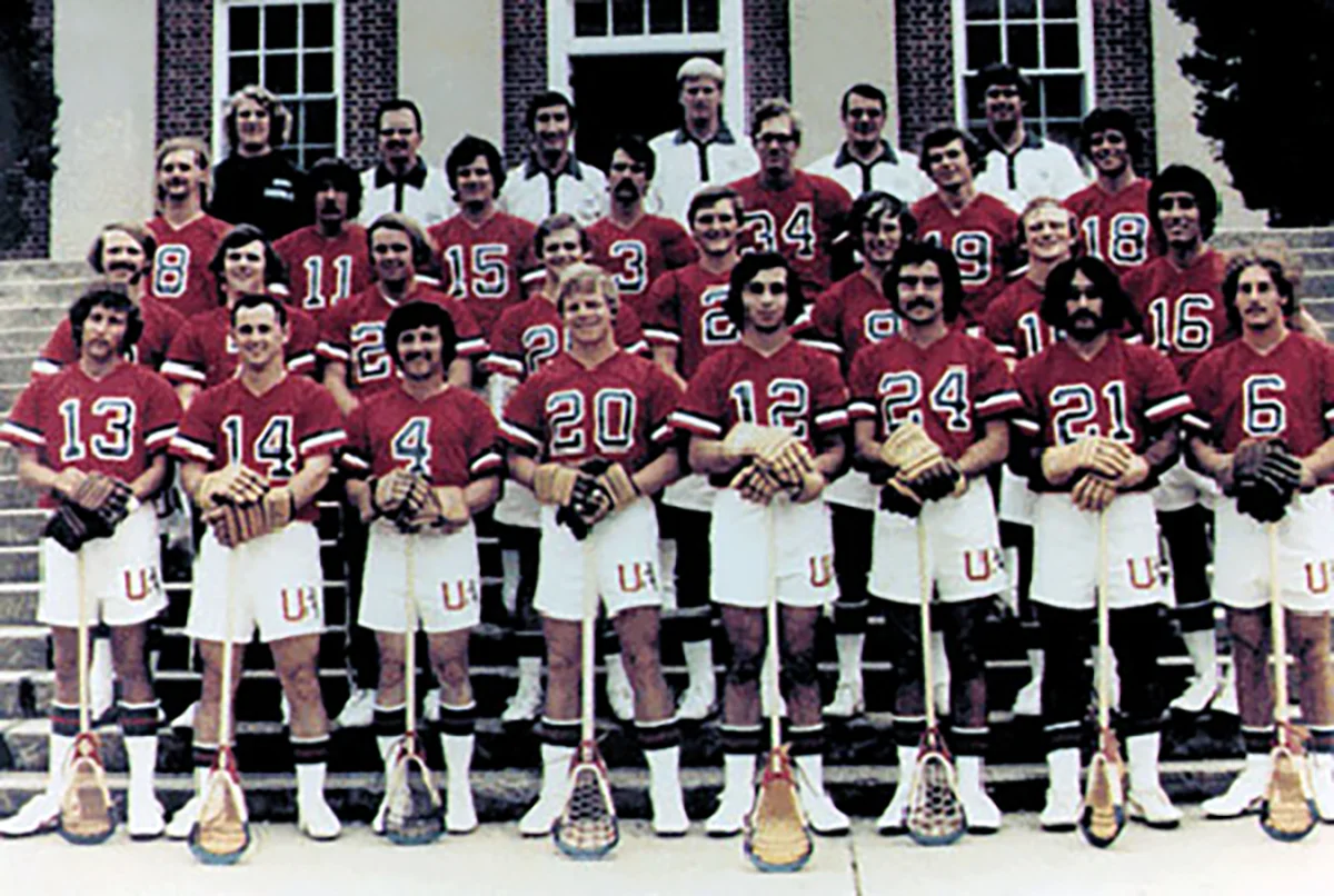 1974 US National Team Captain Alan Lowe wearing #14, Courtesy of US Lacrosse