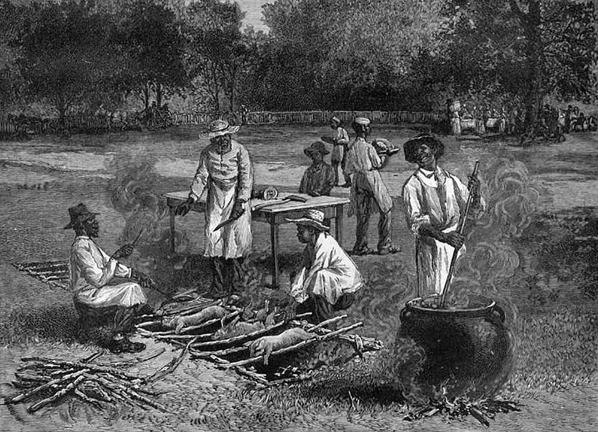 Horace Bradley, A Southern Barbecue, Courtesy of Harper's Weekly