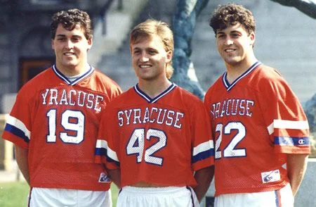 Left to right, Paul Gait, Tom Marecheck, Gary Gait, Courtesy of Syracuse University