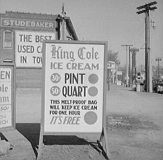 Eating Ice Cream in 1940s Central New York and California