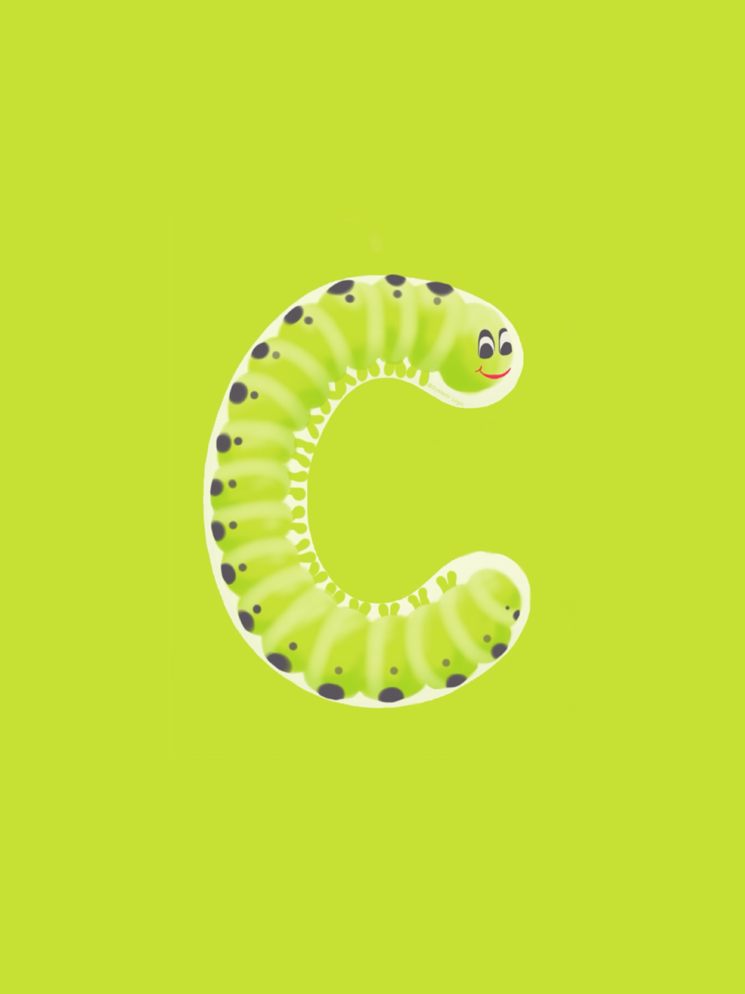 Letter C- Crawling Caterpillar