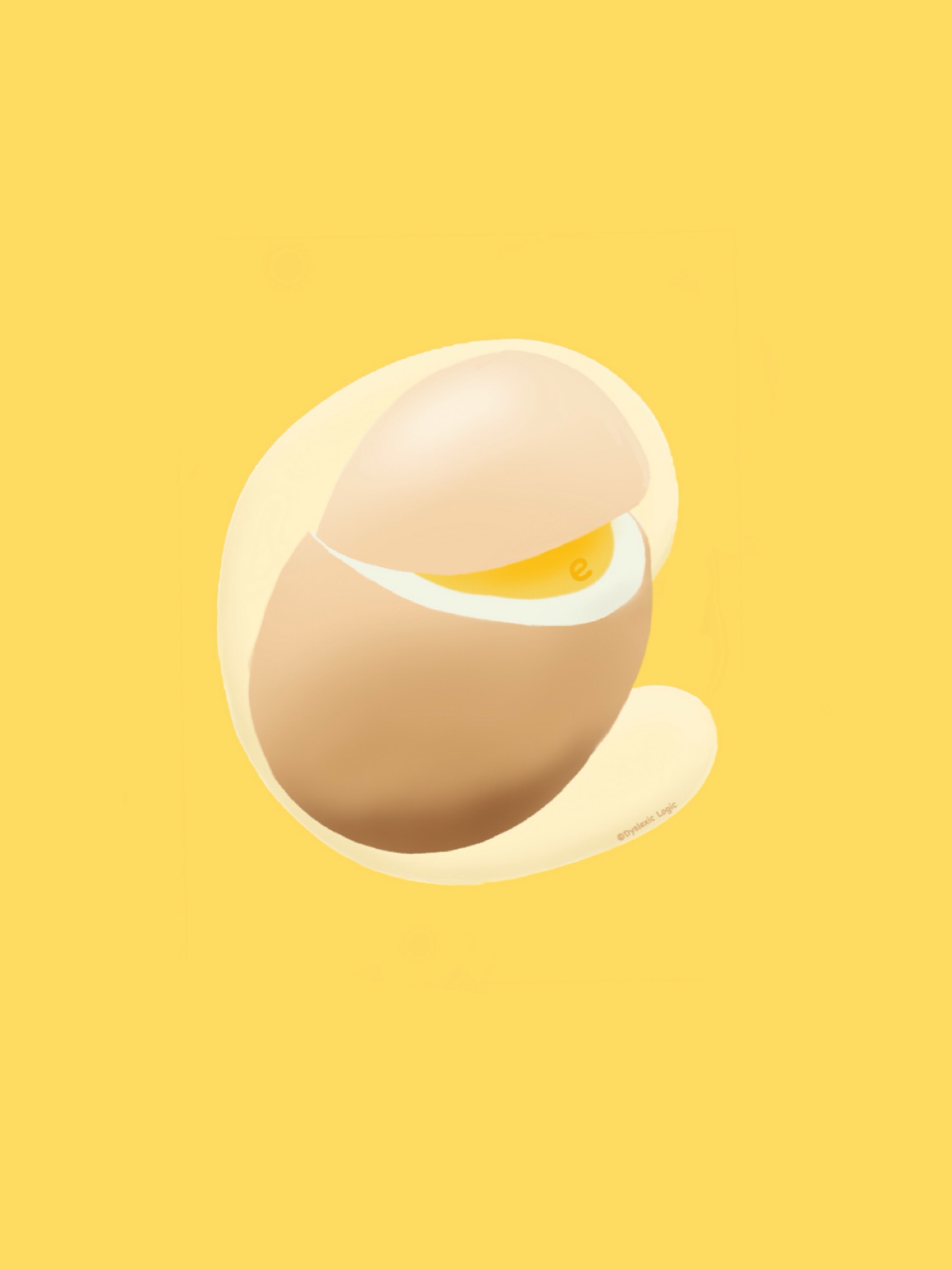 Letter E- Excellent Egg