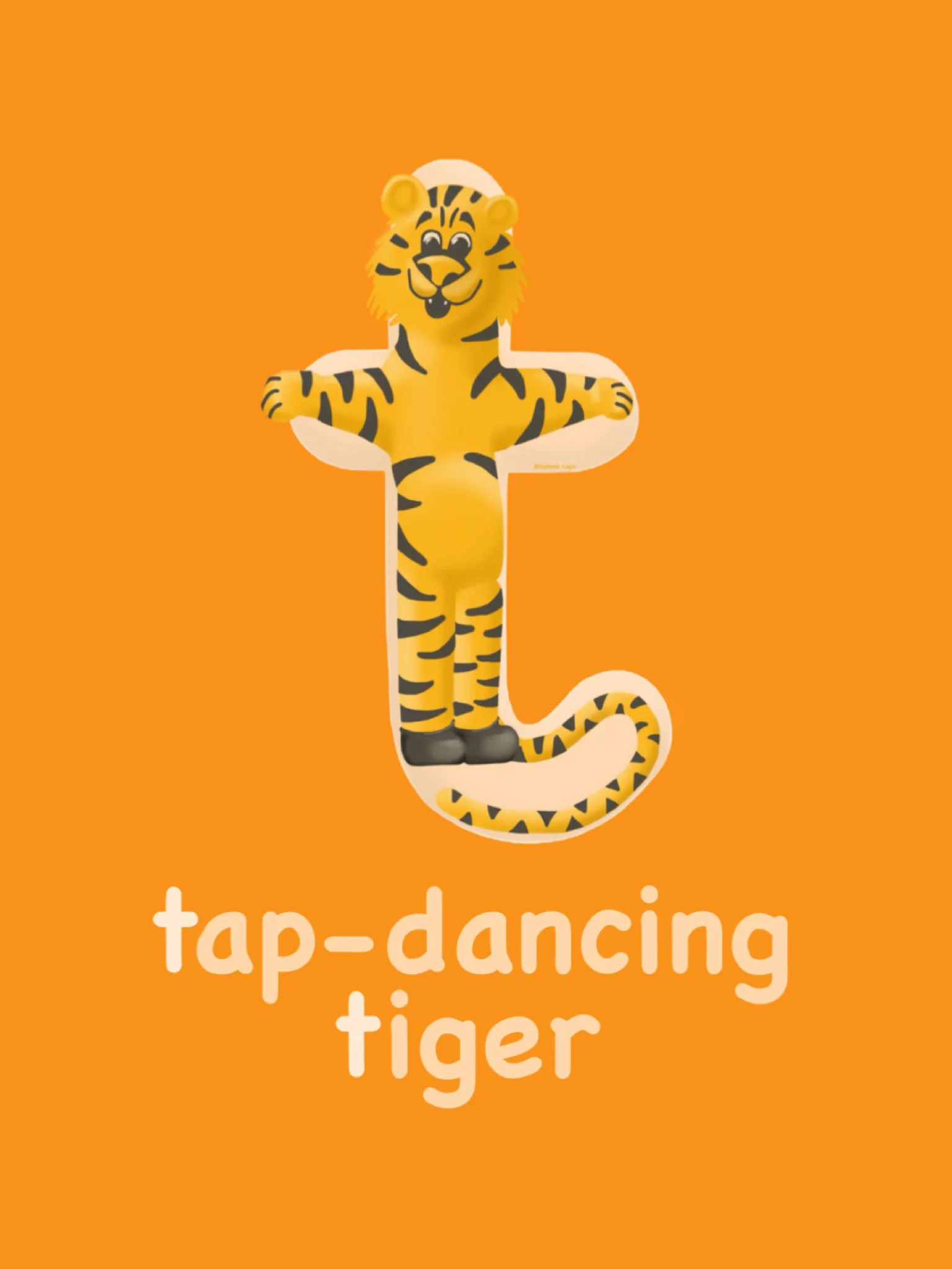 Letter T - Tap-Dancing Tiger
