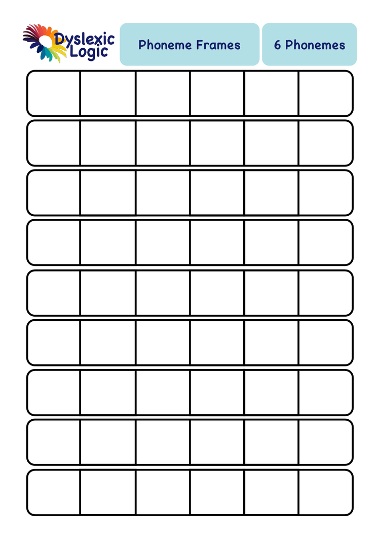 Frame Rhyme Phoneme Frames — Dyslexic Logic