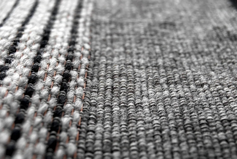 Wires: Handwoven fabric with waste telecom cables.