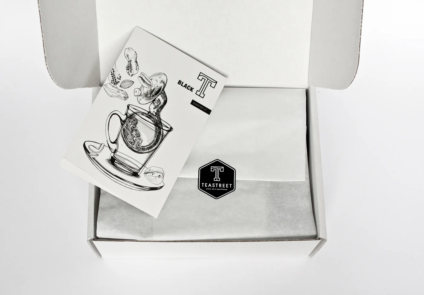 fig. 3. Opened collection box with thank you card