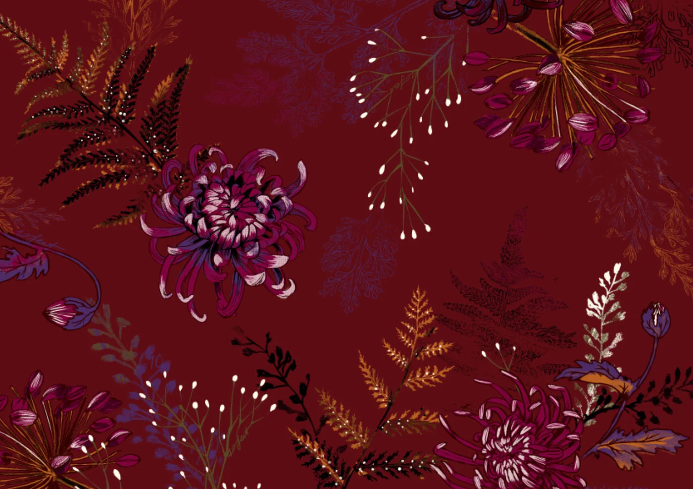 Fig 4. The pattern in Aubergine