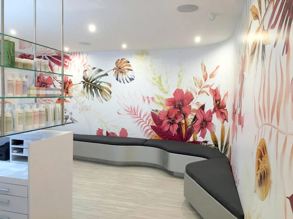 Fig. 4. Reception Area (photo: Wax Revolution) Mural