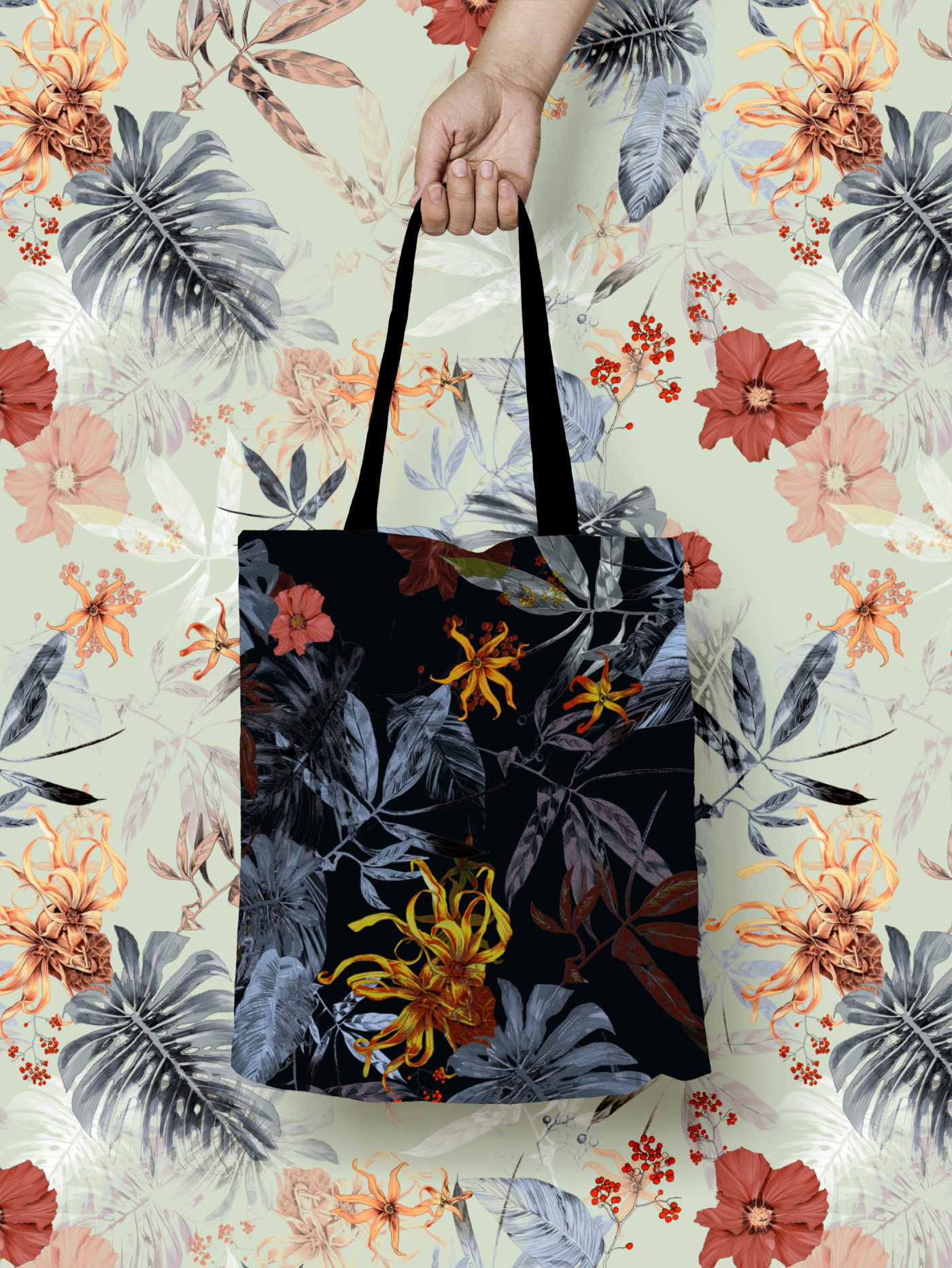 fig. 4. Patterned totebag