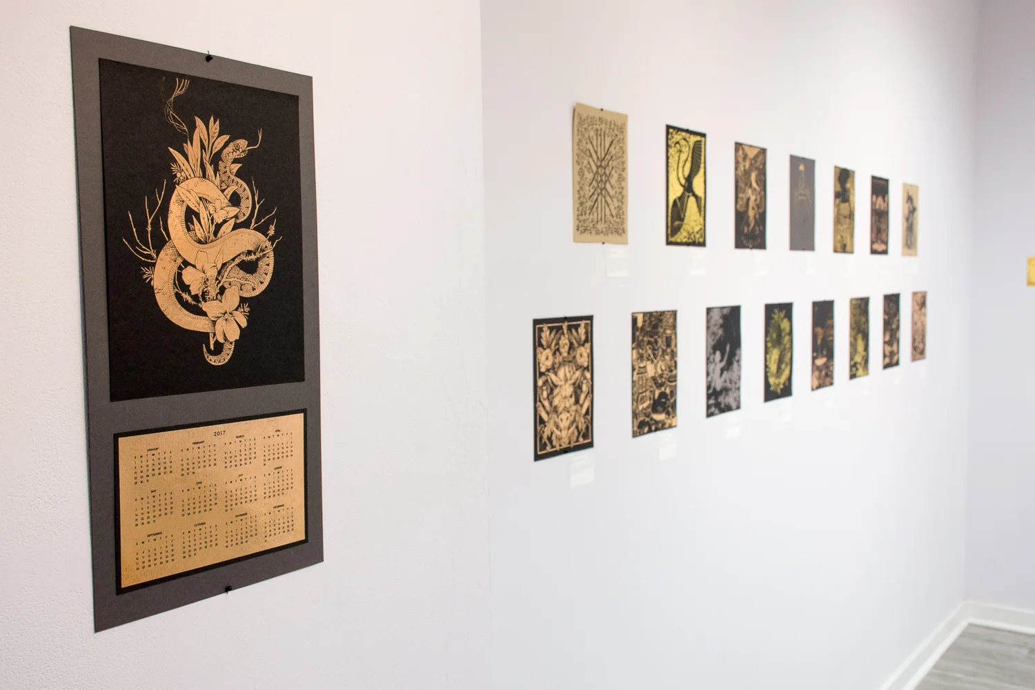 fig. 6. The Fortune exhibition, my piece as a calendar (photo by Light Grey Art Lab)