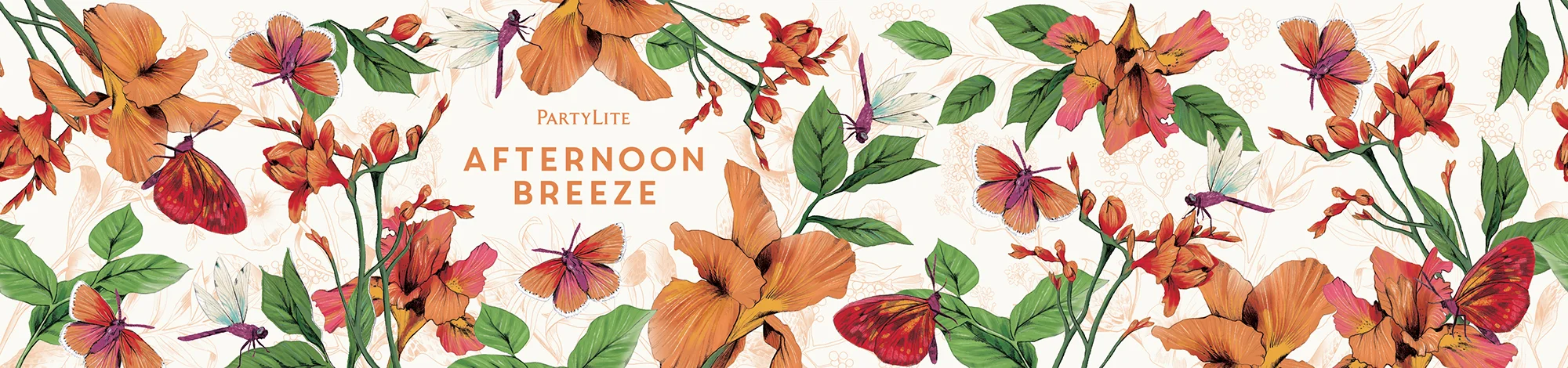 fig 2. Afternoon Breeze candle wrap pattern illustration