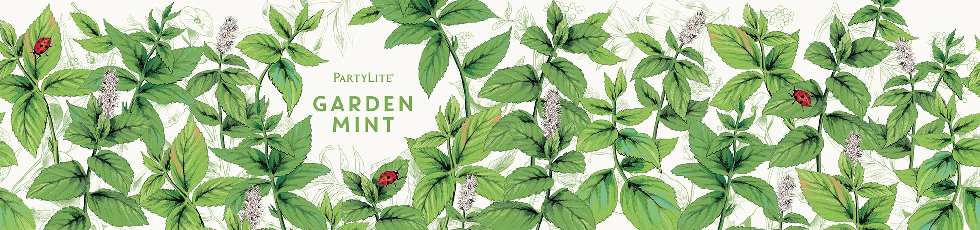 fig. 8. Garden Mint candle wrap pattern illustration