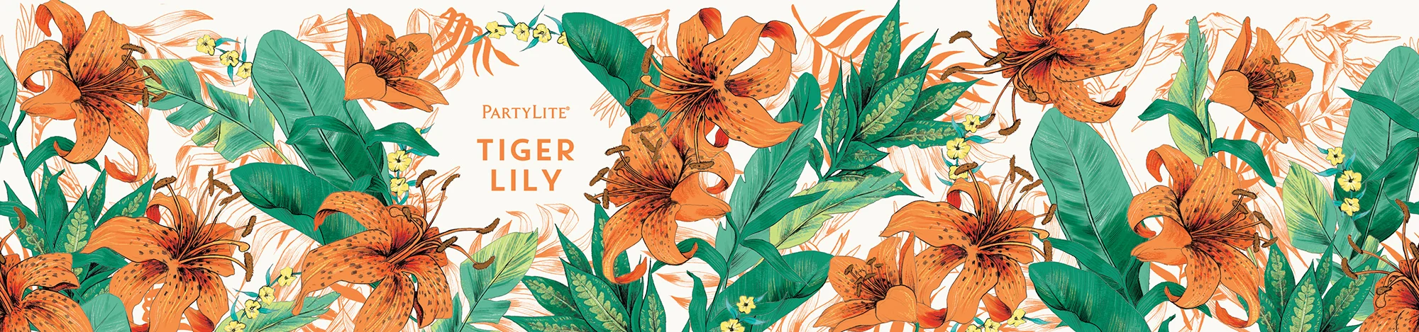 fig. 13. Tiger Lily candle wrap pattern illustration