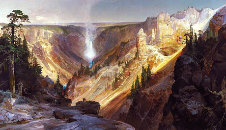 Thomas Moran's The Grand Canyon of the Yellowstone at the Smithsonian American Art Museum.