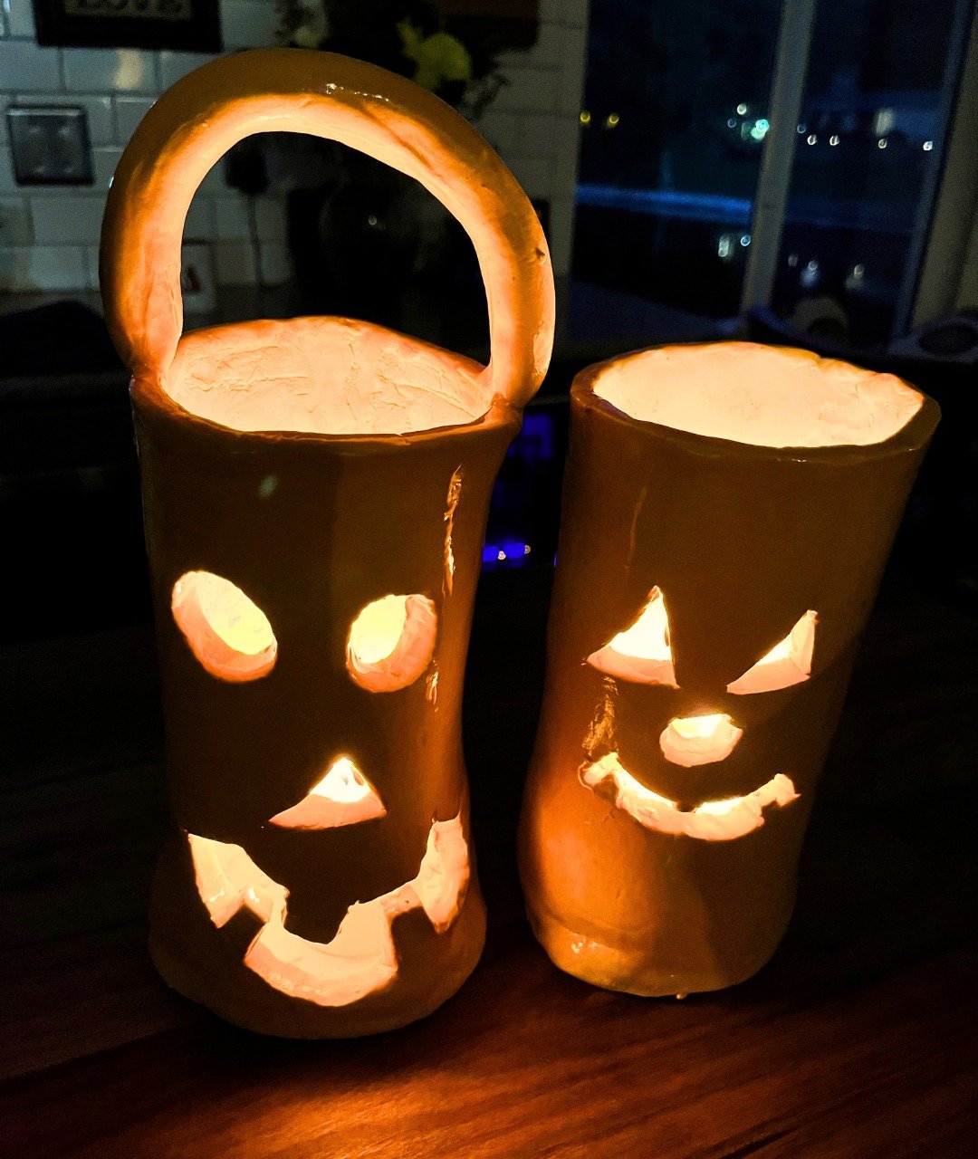 Spooktacular Clay Luminaries