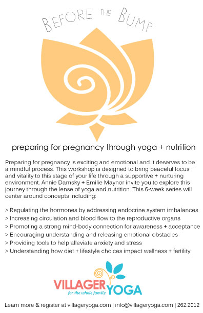 Before the Bump: Preparing for Pregnancy through Yoga and Nutrition