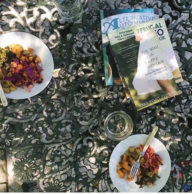 Colorful food and conversation during a long lunch with my friend Morgan, of Rugged & Fancy. 