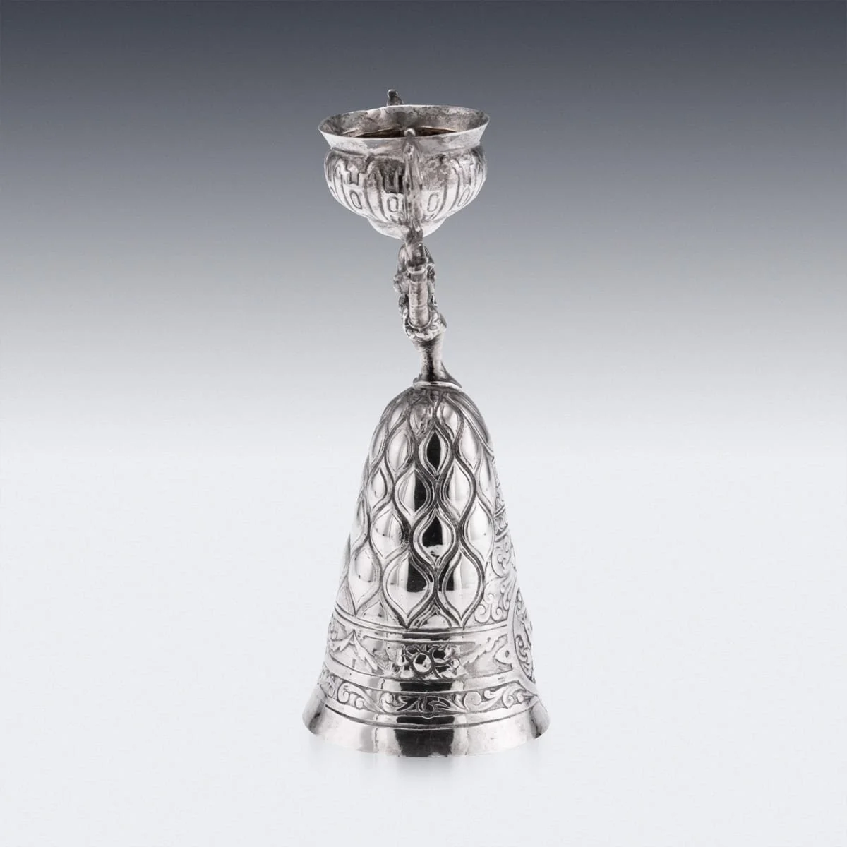 PUSHKINS.COM - B12238d - ANTIQUE 20thC DUTCH SOLID SILVER WEDDING WAGER CUP c.1900 - 06.jpg