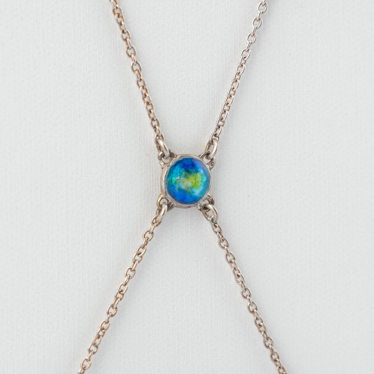 PUSHKIN'S - ANTIQUE 20thC ART NOUVEAU SILVER & ENAMEL NECKLACE, CHARLES HORNER c.1908 - 4.jpg
