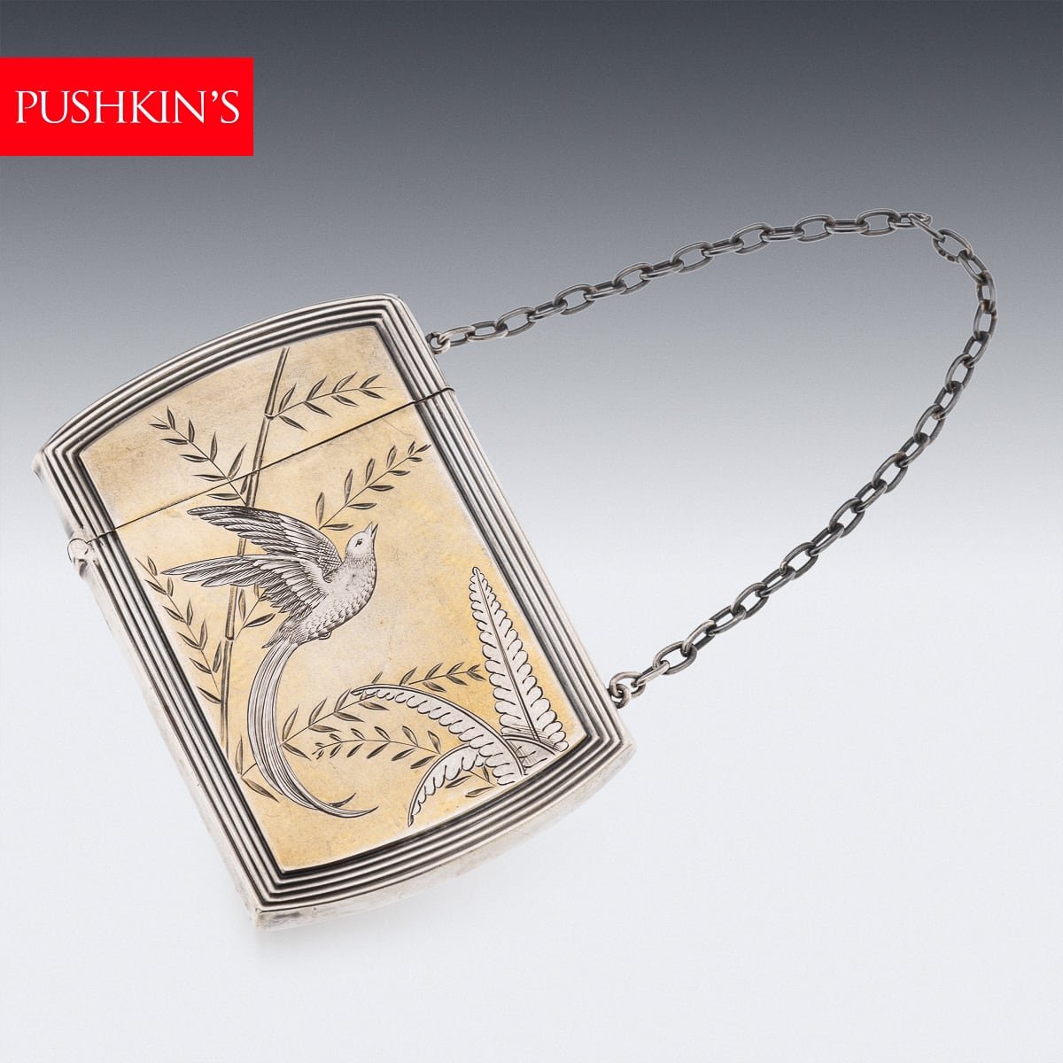 PUSHKINS.COM - 20thC FRENCH IMPORT SOLID SILVER CIGARETTE CASE - 1.jpg