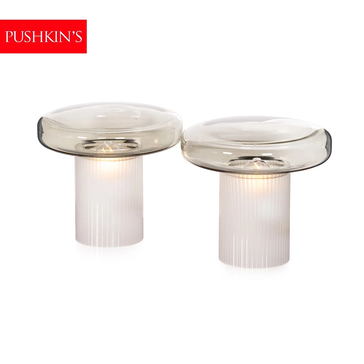 PUSHKINS.COM - B12366 - CONTEMPORARY 21stC PAIR OF MURANO GLASS TABLE LAMPS OF RECENT PRODUCTION, ITALY - 02.jpg