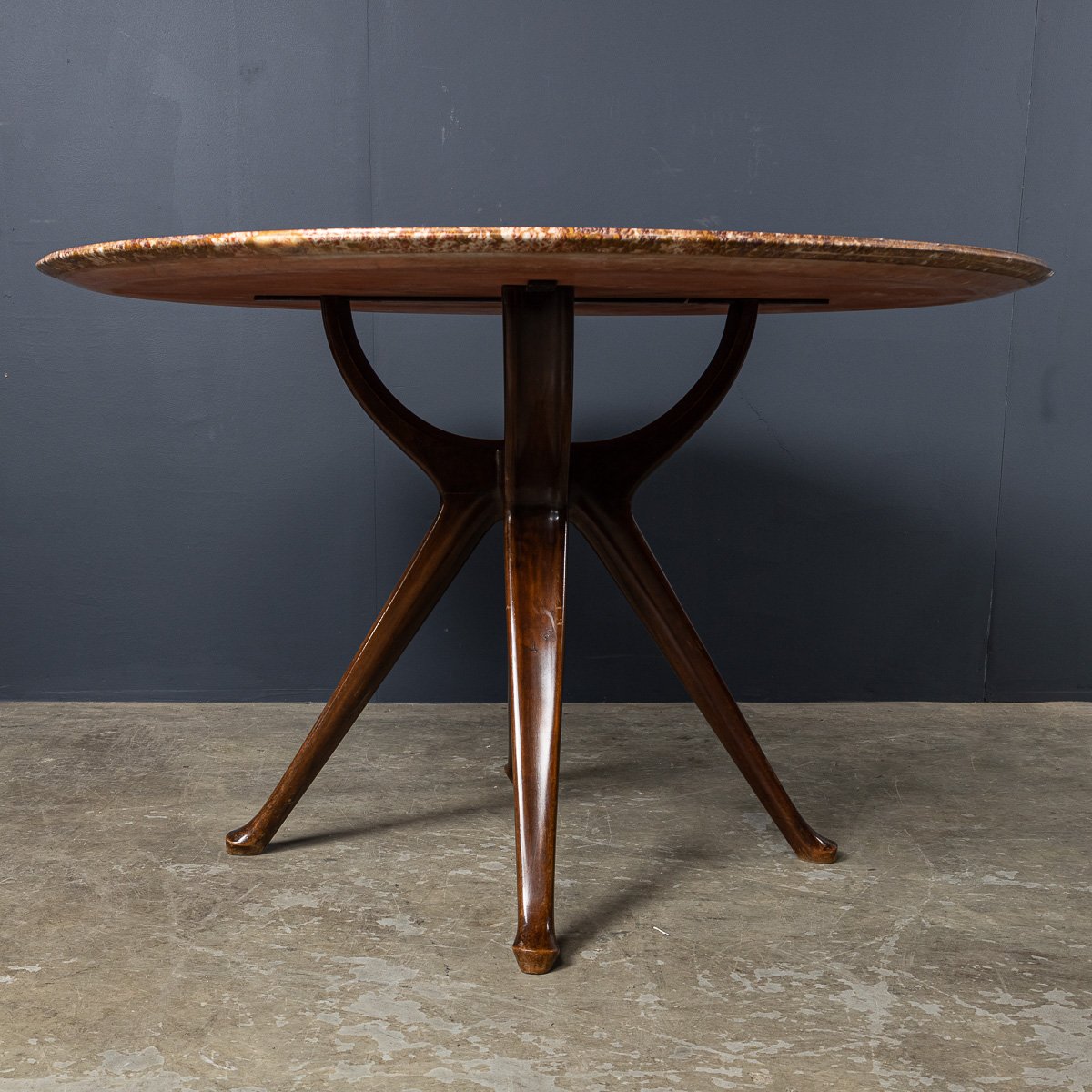 PUSHKINS.COM - D11133 - VINTAGE 20thC ITALIAN CIRCULAR MARBLE DINING TABLE BY OSVALDO BORSANI c.1960 - 04.jpg