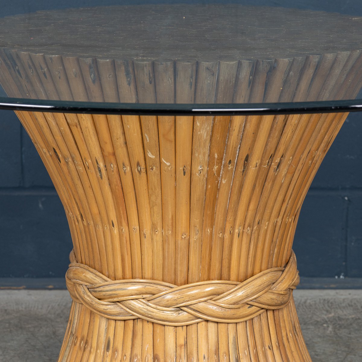 PUSHKINS.COM - B11414 - STYLISH 20thC %22SHEAF OF WHEAT%22 DINING TABLE BY MCGUIRE c.1970 - 10.jpg