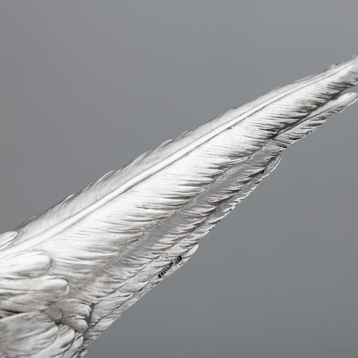 PUSHKINS.COM - A00126 - ANTIQUE 20thC GERMAN SOLID SILVER PAIR OF PHEASANT STATUES, HANAU c.1920 - 36.jpg
