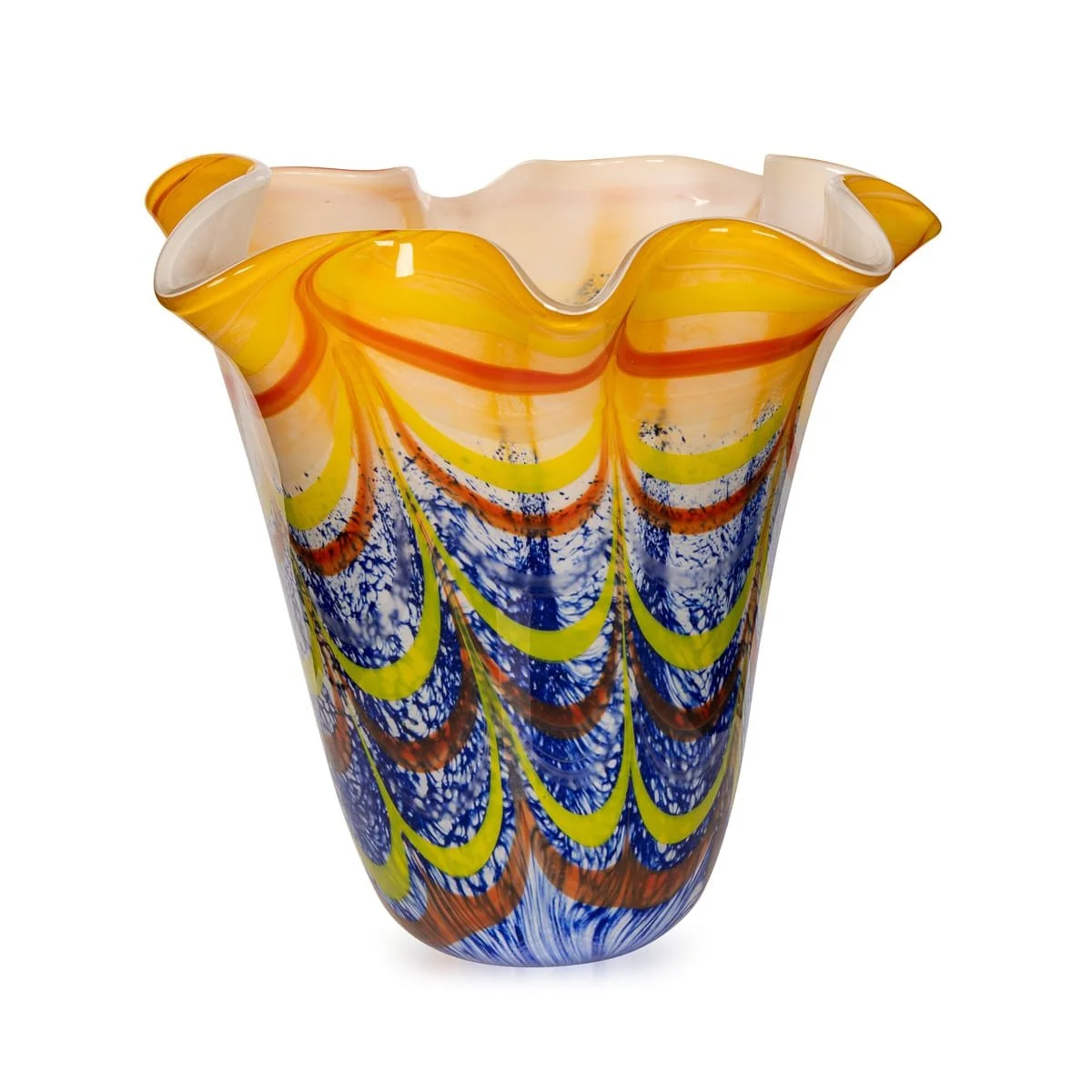 PUSHKINS.COM - B11823 - VINTAGE 20thC ITALIAN HAND BLOWN GLASS VASE, MADE IN MURANO - 06.jpg