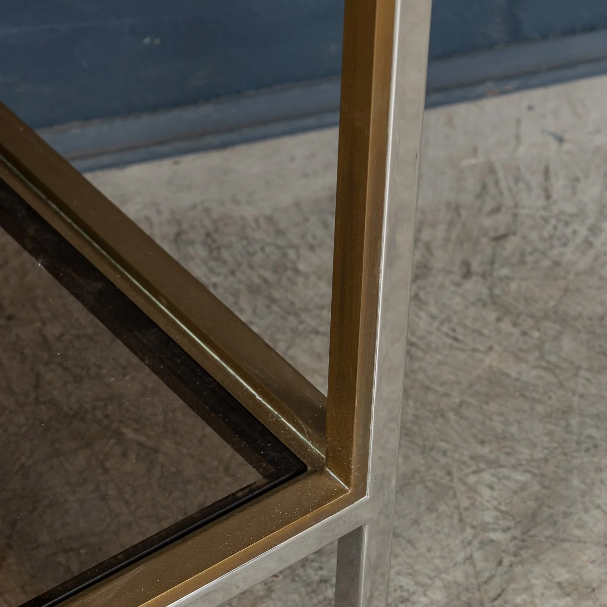 PUSHKINS.COM - B11469 - 20thC BRASS & CHROME DRINKS TROLLEY BY BELGO CHROM, BELGIUM c.1980 - 13.jpg