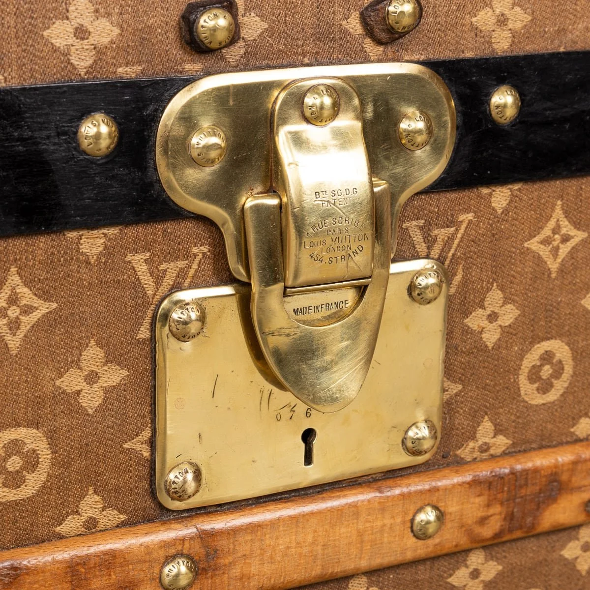 PUSHKIN'S - ANTIQUE 19thC LOUIS VUITTON TRUNK IN WOVEN CANVAS, FRANCE c.1890 - 16.jpg