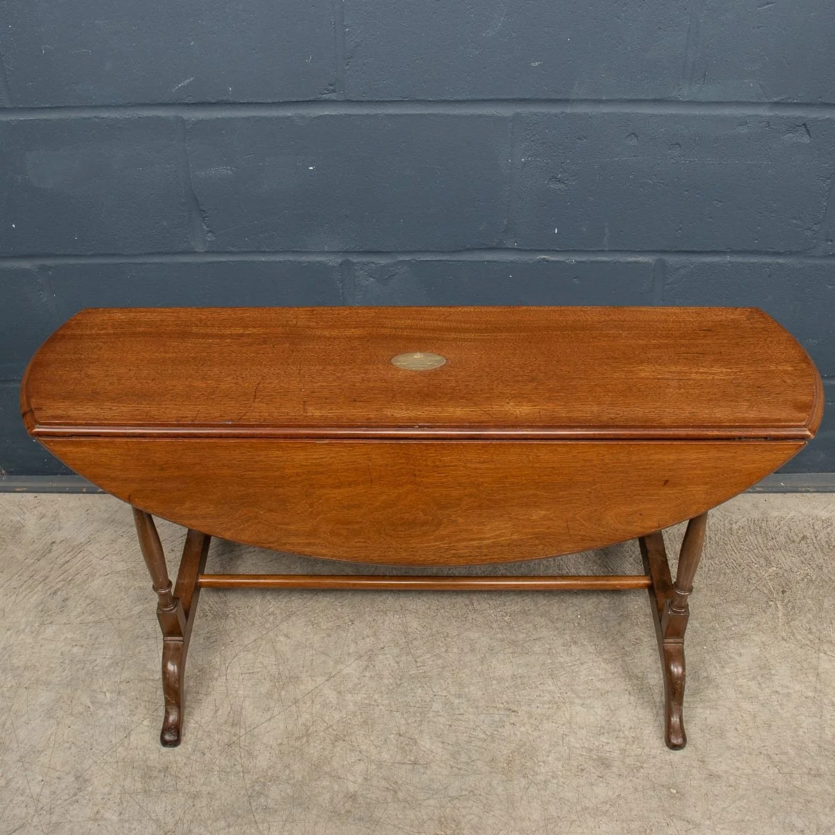 PUSHKINS.COM - B12783c - ANTIQUE 19thC MAHOGANY TABLE WITH QUEEN VICTORIA'S HMY ALBERTA YACHT WOOD c.1850 - 09.jpg