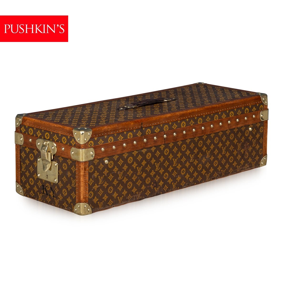 PUSHKINS.COM - B11237wd - 20thC LOUIS VUITTON ENCYCLOPEDIA BRITANNICA TRUNK IN MONOGRAM CANVAS c.1911 - 02.jpg
