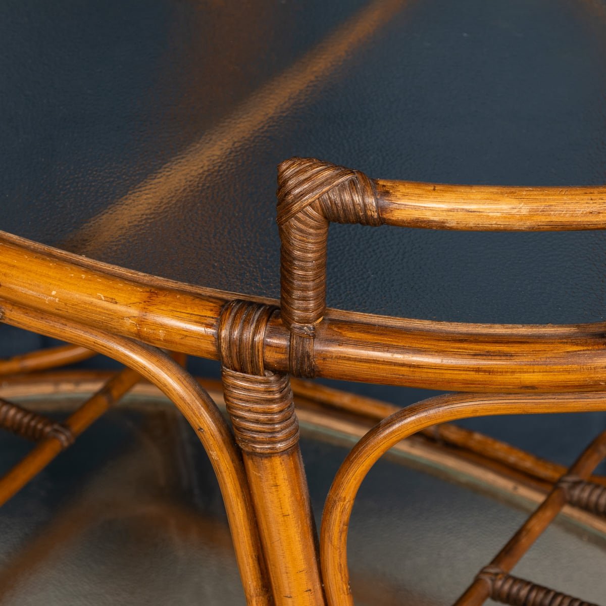 PUSHKIN'S - 20thC ITALIAN BAMBOO DRINKS TROLLEY c.1970 - 9.jpg