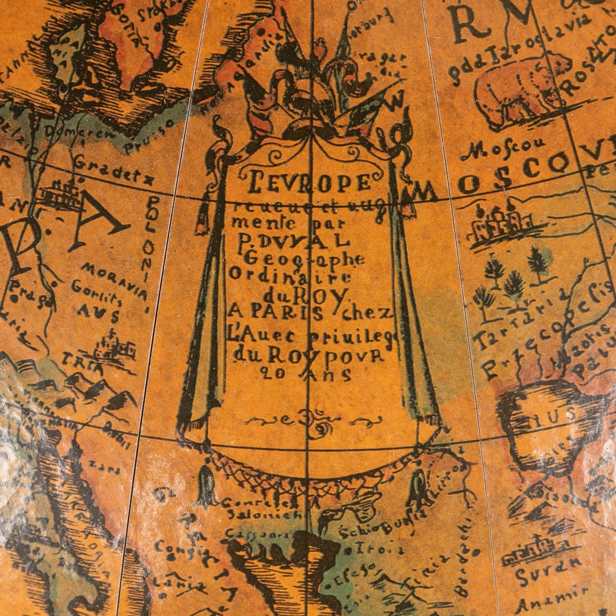PUSHKIN'S - 20thC FRENCH GLOBE DRINKS TROLLEY c.1970 - 39.jpg
