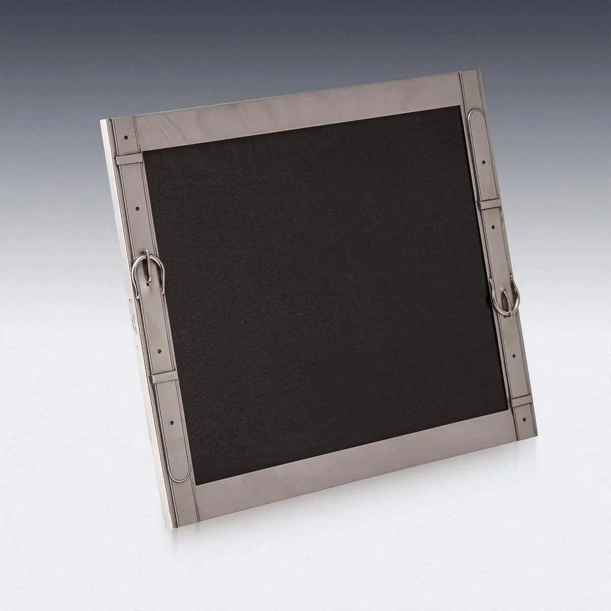 PUSHKINS.COM - D11885 - VINTAGE 20thC FRENCH SOLID SILVER LARGE PHOTOGRAPH FRAME BY HERMÈS, PARIS - 04.jpg