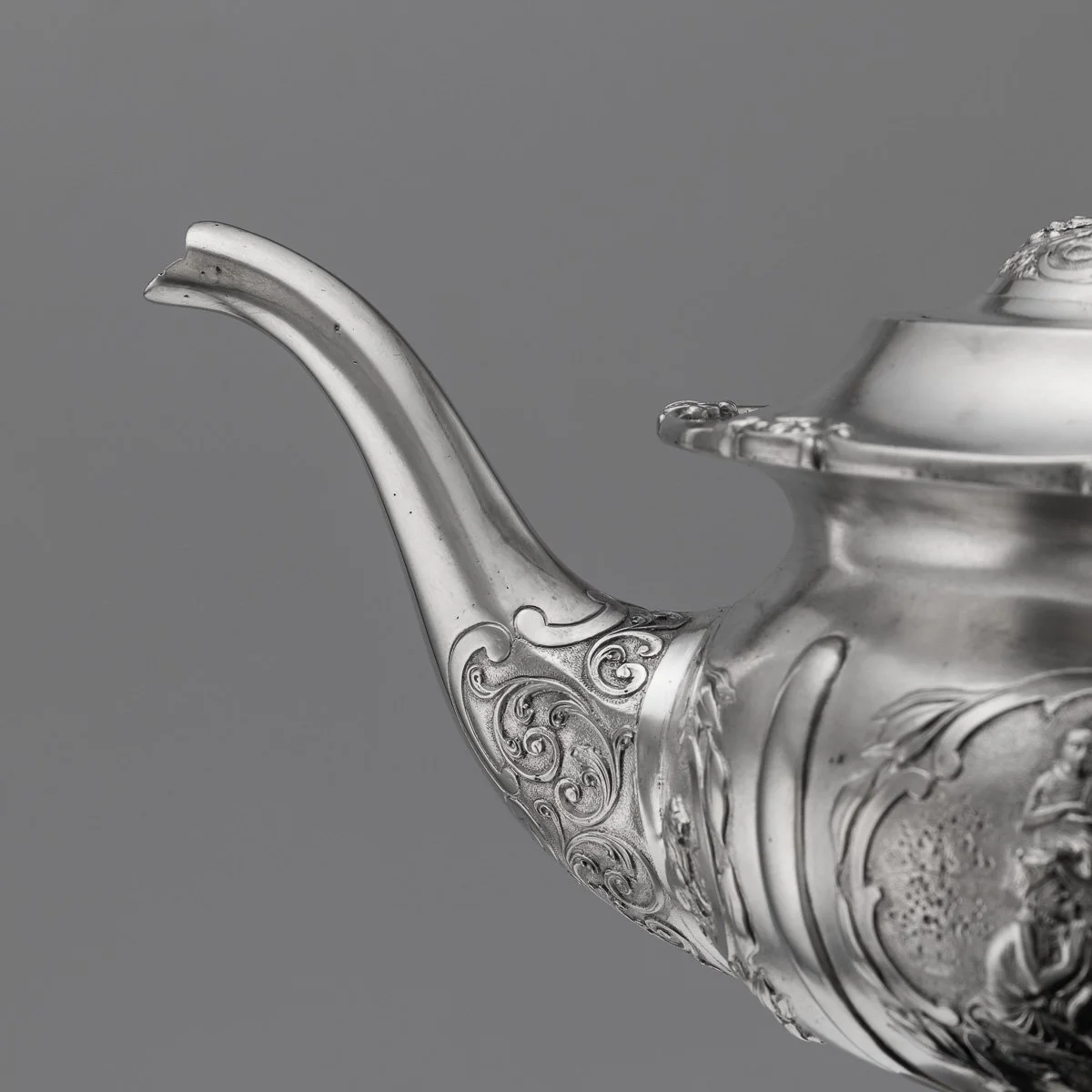 PUSHKINS.COM - C11912 - ANTIQUE 19thC INDIAN SOLID SILVER THREE PIECE TEA SET, BANGALORE c.1890 - 14.jpg