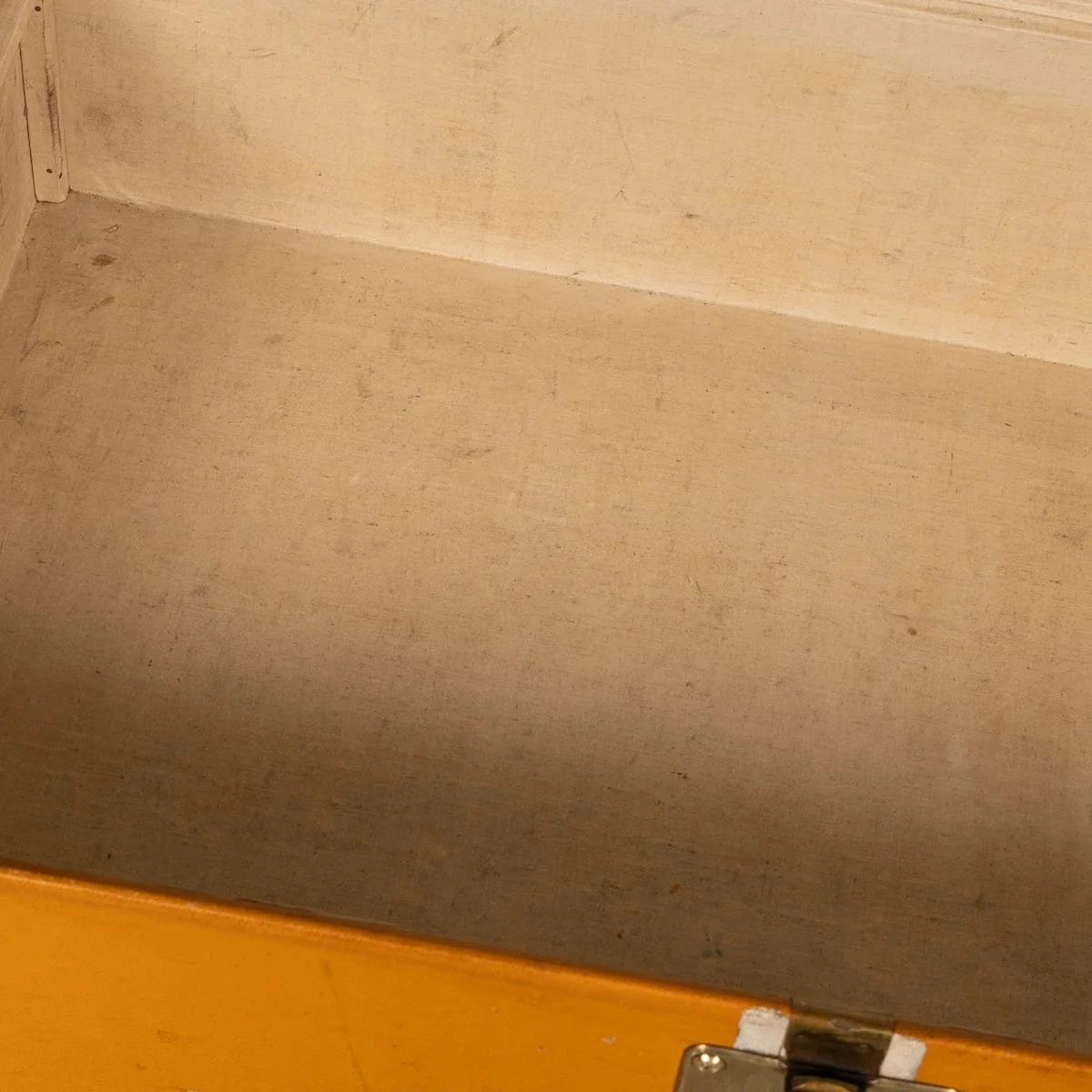 PUSHKINS.COM - B11872 - ANTIQUE 20thC LOUIS VUITTON CABIN TRUNK IN ORANGE VUITTONITE CANVAS c.1905 - 25.jpg