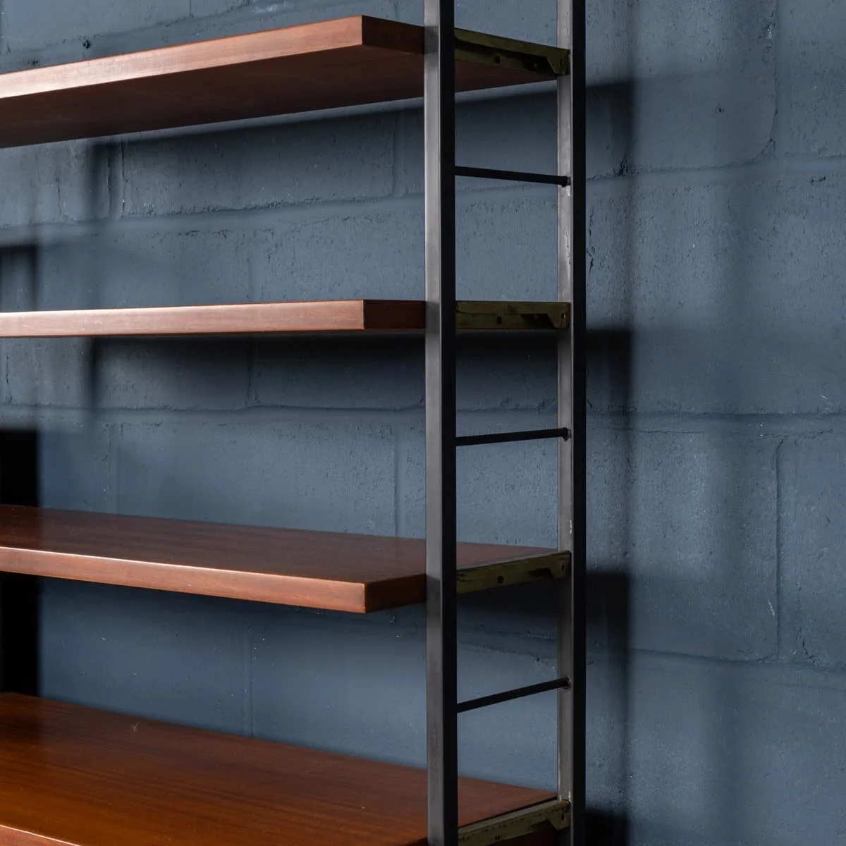 PUSHKINS.COM - B12390 - VINTAGE 20thC ITALIAN TEAK MODULAR WALL CABINET c.1960 - 38.jpg