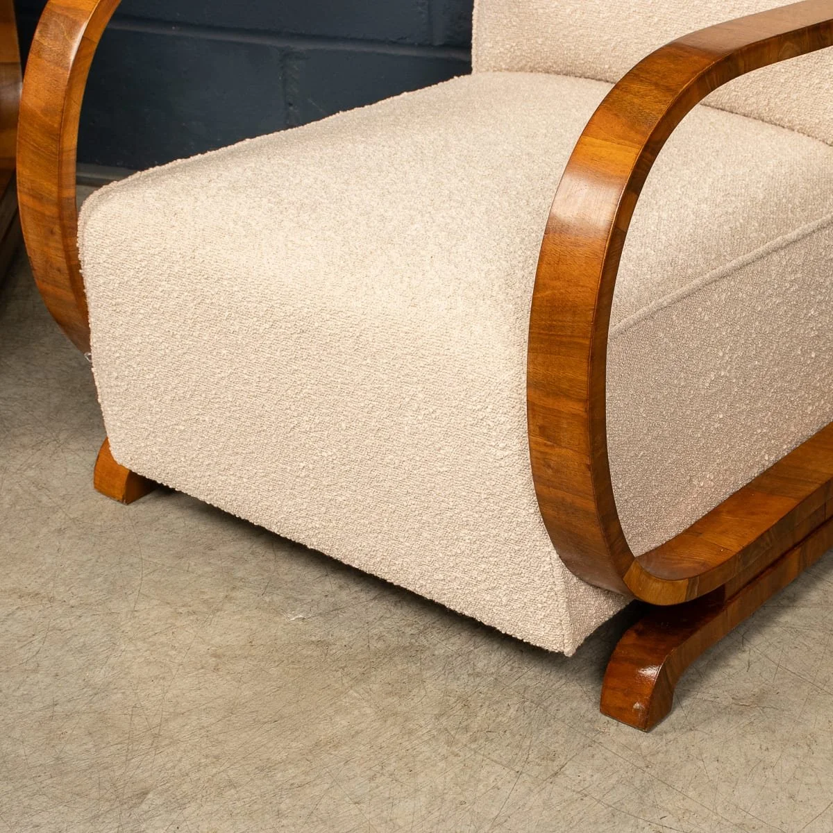 PUSHKINS.COM - B12787 - VINTAGE 20thC AUSTRIAN PAIR OF ART DECO ARMCHAIRS IN WALNUT & FABRIC c.1930 - 14.jpg