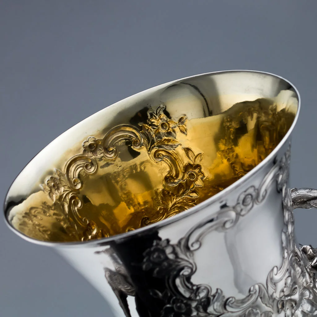 ANTIQUE 19THC RARE WILLIAM IV SOLID SILVER TROPHY CUP & COVER, C GORDON C.1836-11.jpg