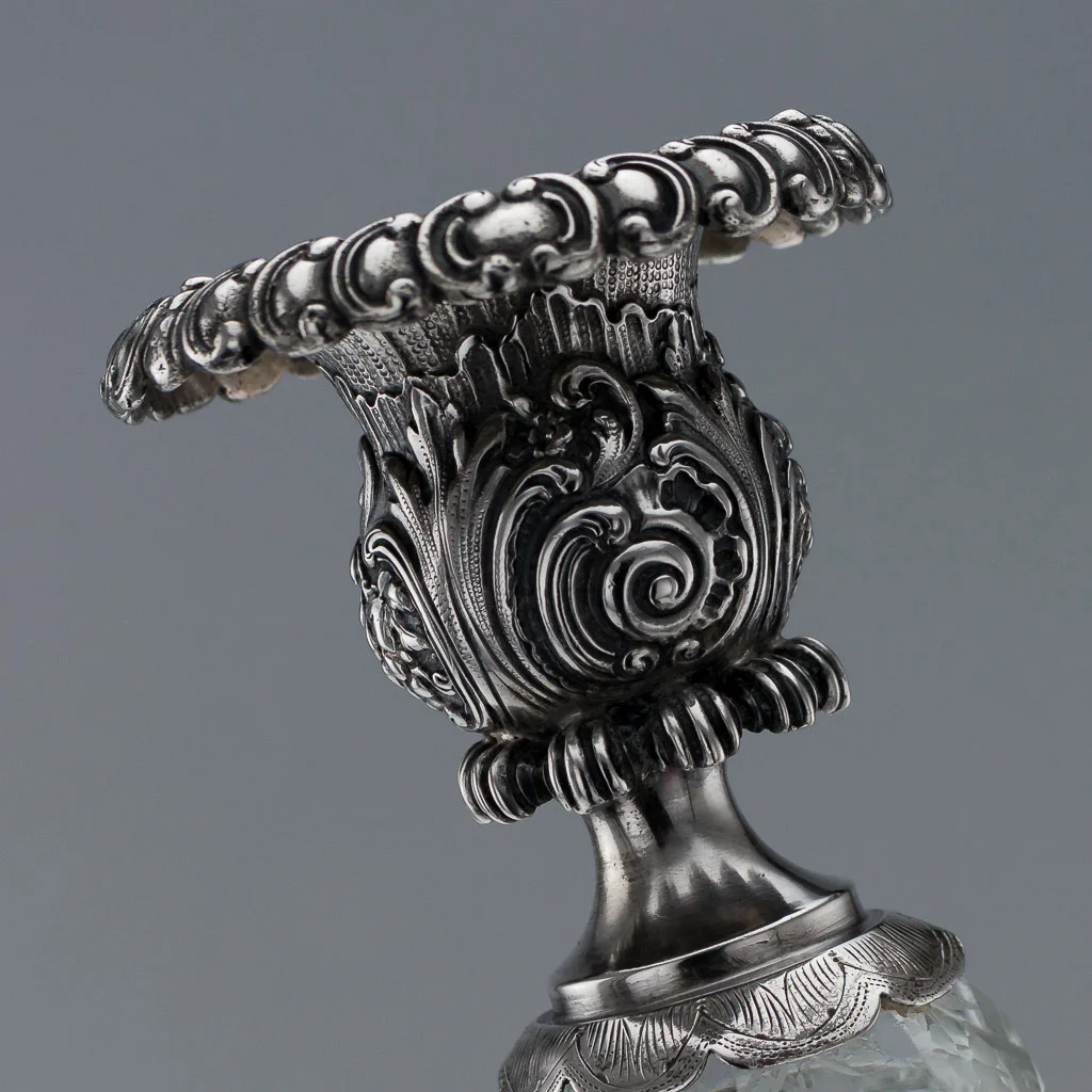 ANTIQUE 19thC GERMAN SOLID SILVER & CUT GLASS CANDLESTICKS, SCHLEISSNER c.1880-09.jpg
